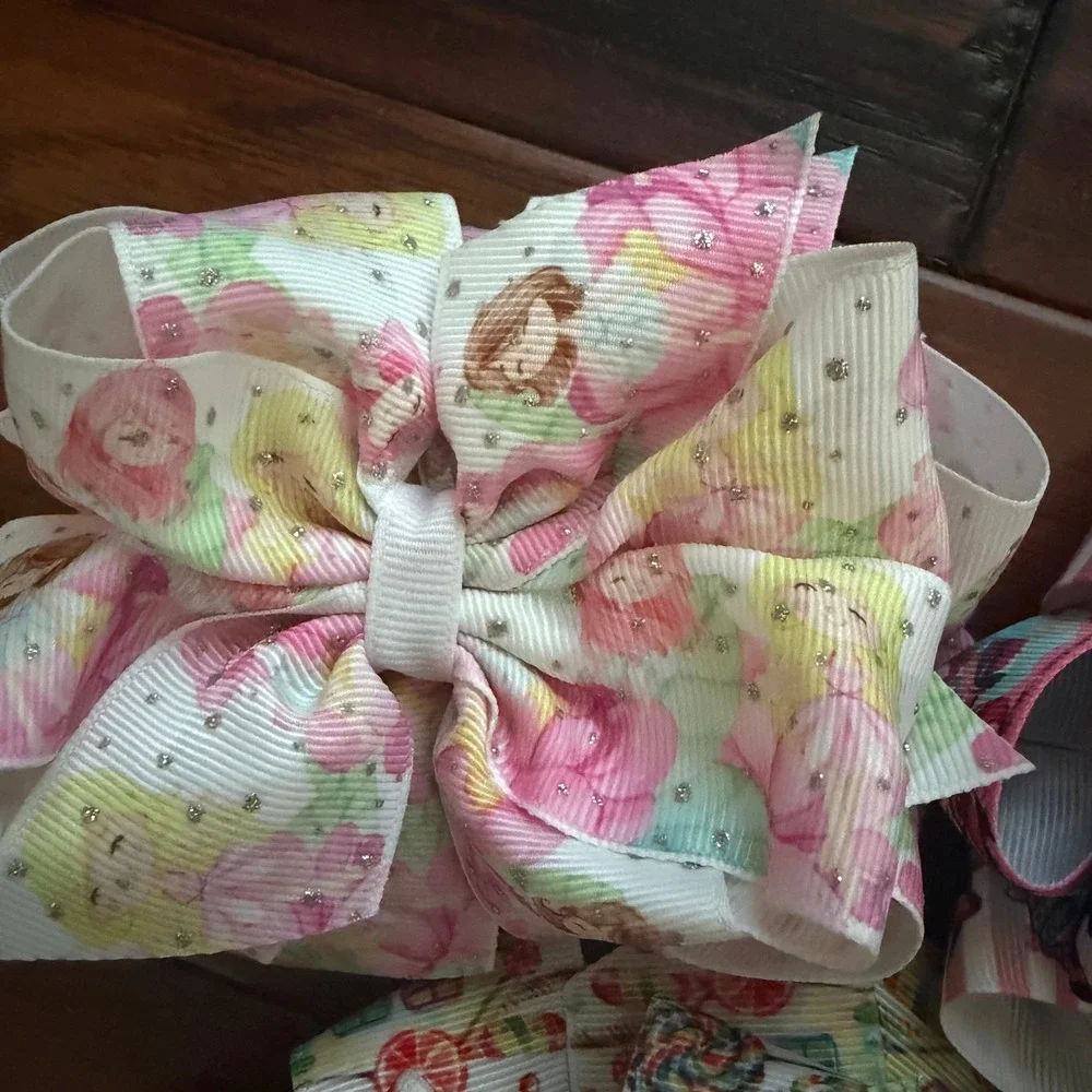 Double Stack Boutique Hair Bows 4-6
